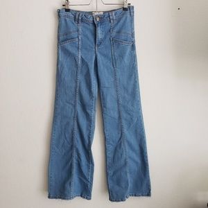 Free People Super 70's Wide Leg Flare Jeans